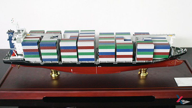 1100teu 集装箱船模型--秀美模型--集装箱船模型