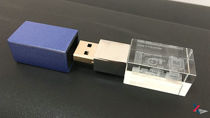 水晶内雕U盘--秀美模型定制设计