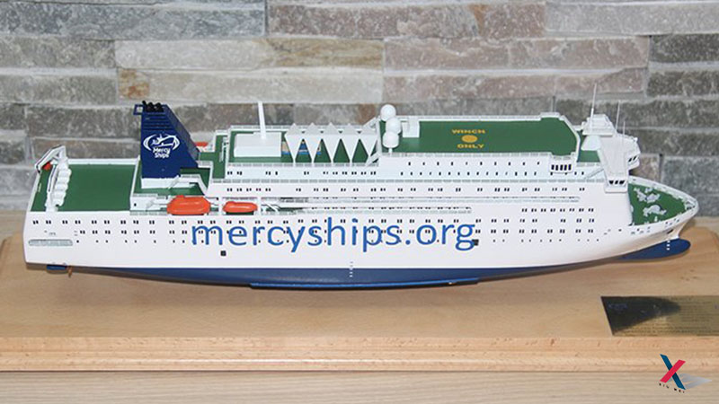 医疗船模型--Mercy ships--秀美模型设计制作