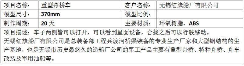 重型舟桥车-无锡红旗船厂有限公司-秀美模型