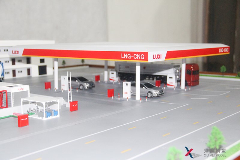 LNG-CNG加气站模型--鲁西化工集团--秀美模型沙盘定