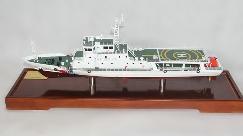 60米级B型巡逻船模型-海巡0735船模--秀美模型定制