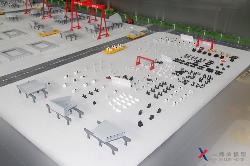 集美大学船舶建造主要工艺流程缩尺沙盘模型