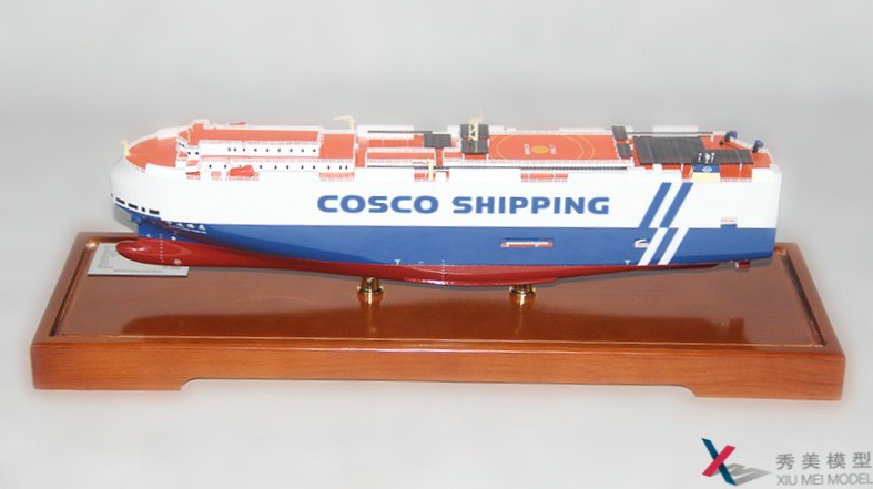中远COSCO滚装运输--腾飞5000车汽车滚装船模型--秀