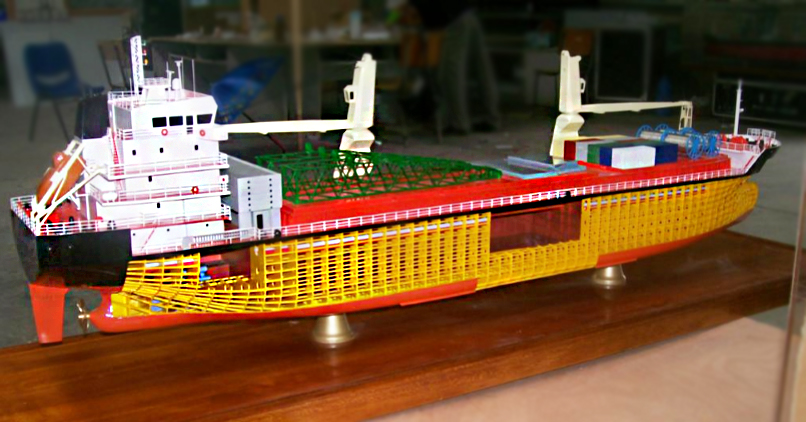 杂货船结构模型-教学教具模型