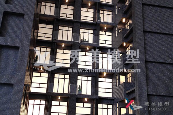 金门大楼外观建筑模型